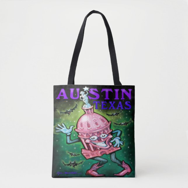 Austin Texas Tote Bag Tygkasse (Framsida)