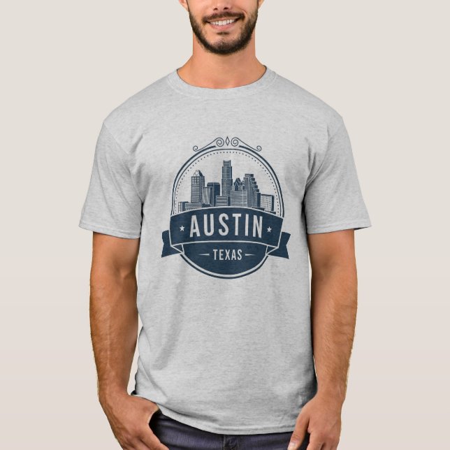 Austin Texas Travel Souvenir T Shirt (Framsida)