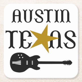 Austin Texas Underlägg Papper Kvadrat