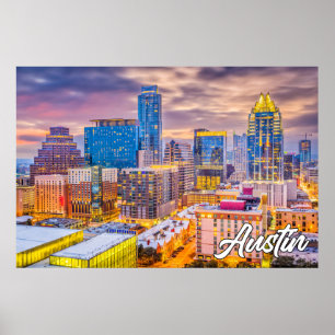 Austin, Texas, United Stater Poster
