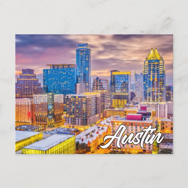 Austin, Texas, United Stater Vykort (Framsida)