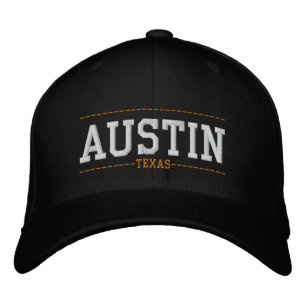 Austin Texas USA Embroided Hats Broderad Keps