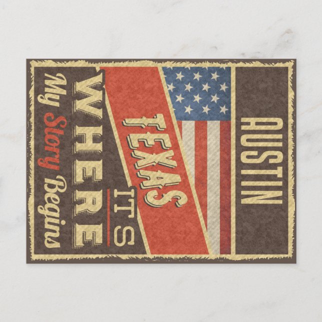 Austin Texas Vykort (Framsida)