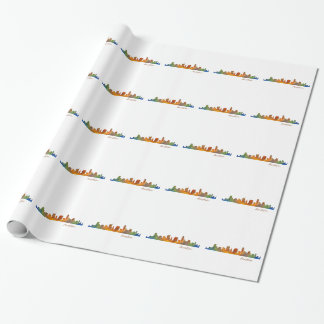 Austin Texas watercolor skyline v1 Presentpapper