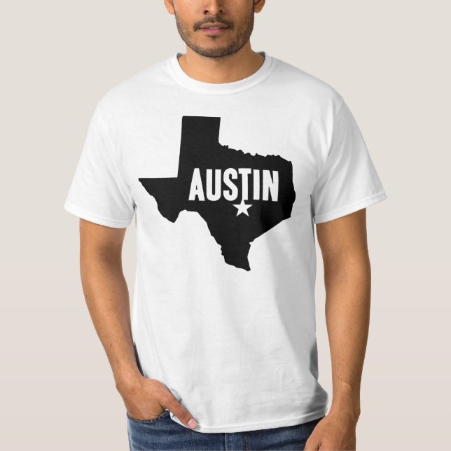 Austin TX T Shirt (Framsida)