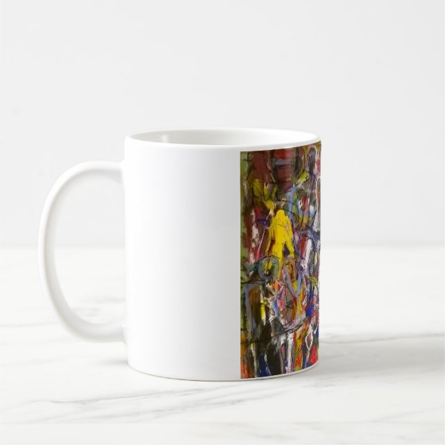 Austin Underground Abstrakt Hankamer Artjunkhaus Kaffemugg (Vänster)
