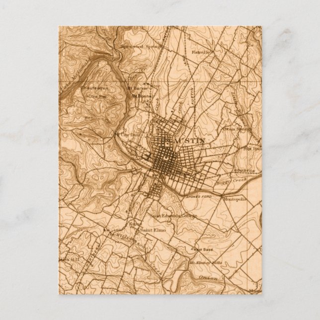 Austin Vintage karta Vykort (Framsida)