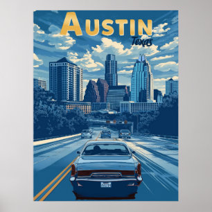 Austin - Vintage resor Poster