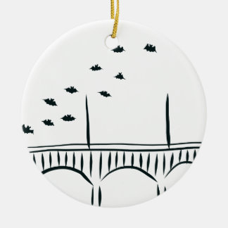 Austins kongress överbryggar julgransprydnad keramik