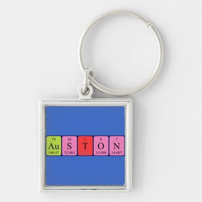 Auston Periodisk bord namn nyckelring (Framsidan)