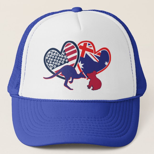 Austrailia USA Kangaroo Koala Keps (Framsida)