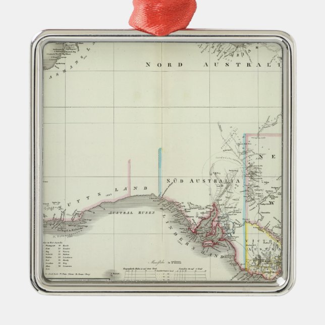 Austral-Kontinent Julgransprydnad Metall (Framsidan)