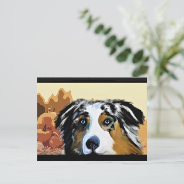 AUSTRALAN SHEPHERD VYKORT (Stående Fram)