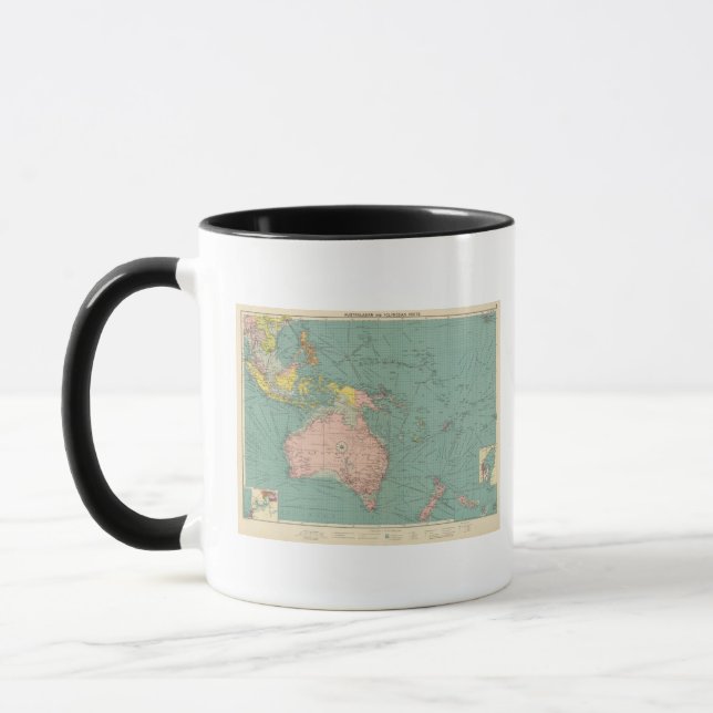 Australasiska, polynesiska hamnar mugg (Vänster)