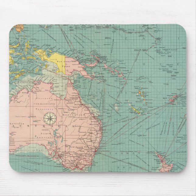 Australasiska, polynesiska hamnar musmatta (Framsidan)