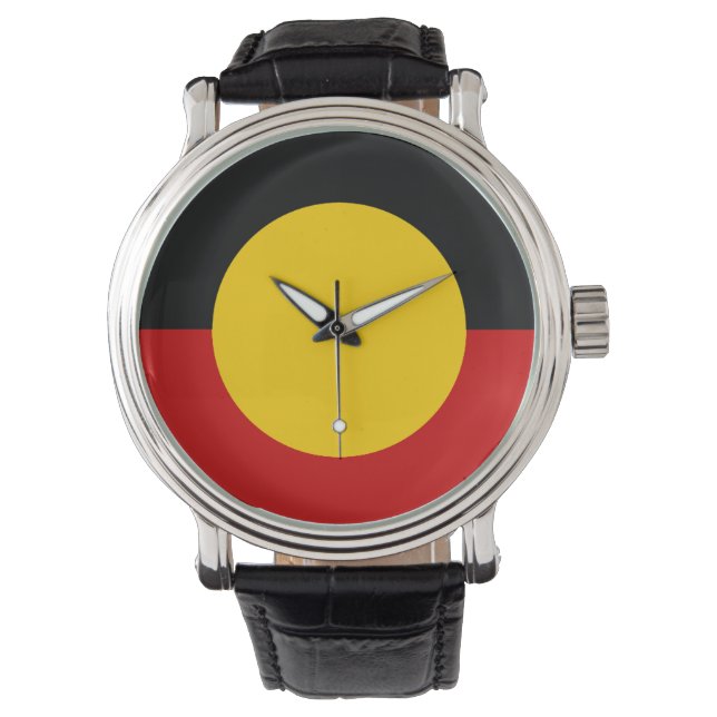 Australia Aboriginal Flag Armbandsur (Framsida)