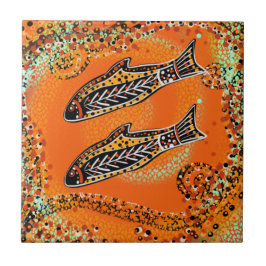 AUSTRALIA ART KAKELPLATTA