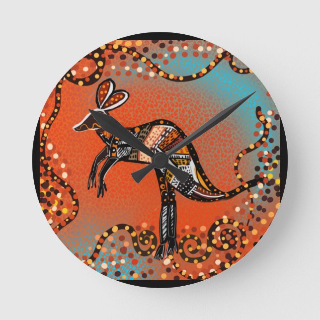 AUSTRALIA ART RUND KLOCKA (Framsida)