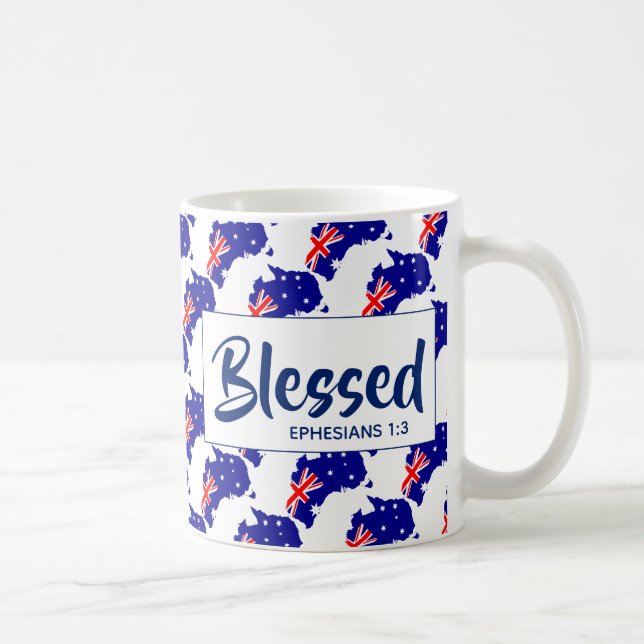 AUSTRALIA Blsed Christian Scripture Kaffemugg (Höger)