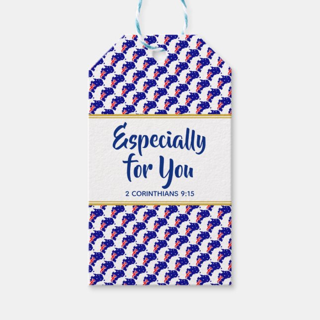 AUSTRALIA Christian Anpassningsbar SÄRSKILT FÖR DI Presentetikett (Framsidan)