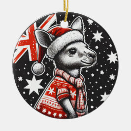 AUSTRALIA CHRISTMAS JULGRANSPRYDNAD KERAMIK