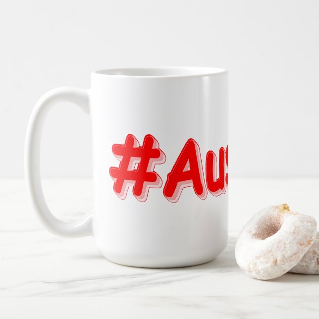 "#Australia" Cute Design. Köp nu Kaffemugg (Med munk)