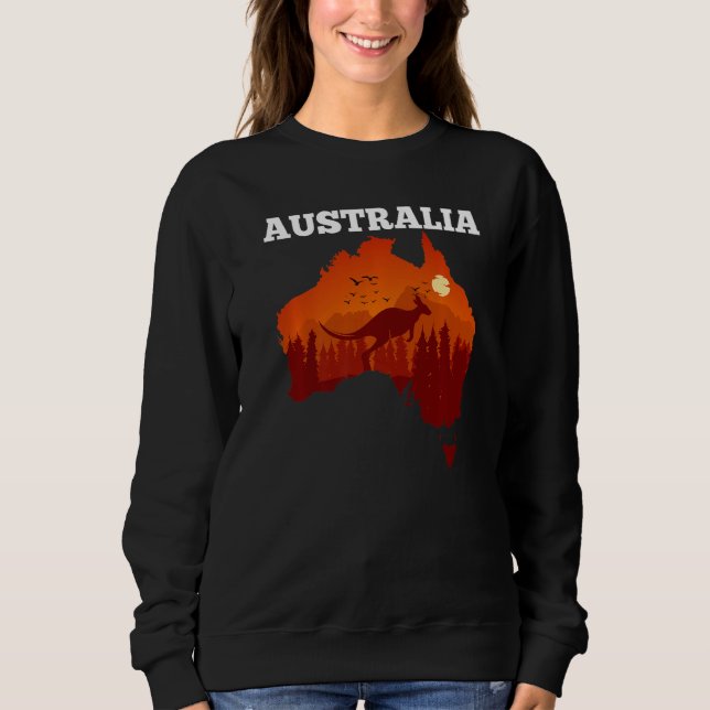 Australia Day   Australian Map Flag Patriotic  1 T Shirt (Framsida)