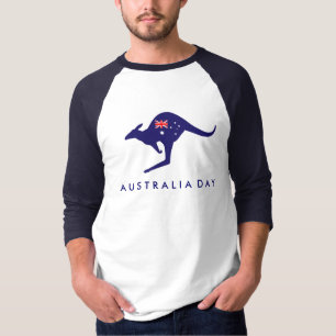 AUSTRALIA DAY KANGAROO FLAGGA TSHIRT TRÖJA