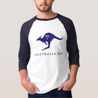 AUSTRALIA DAY KANGAROO FLAGGA TSHIRT TRÖJA