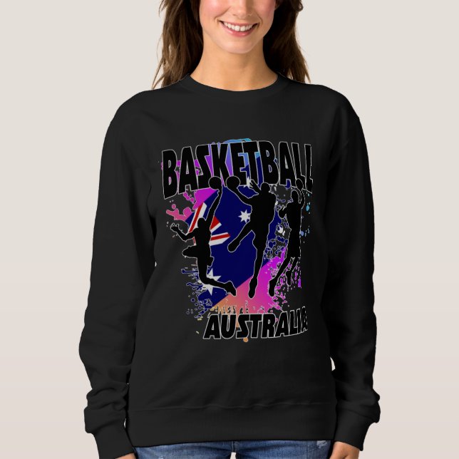 Australia Flag  Love Playing Basketball T Shirt (Framsida)