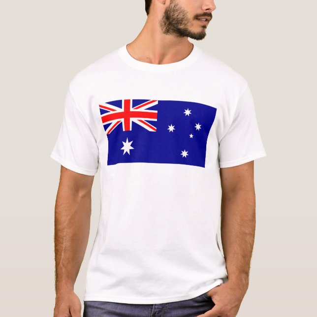 Australia Flag T-Shirt, Patriotic T-Shirts, T Shirt (Framsida)