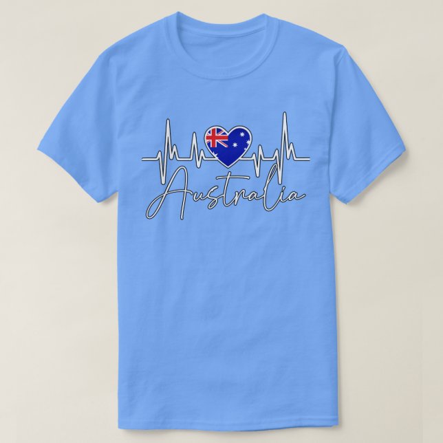 australia flagga 4 t shirt (Design framsida)