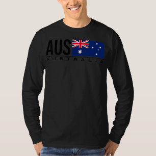 AUSTRALIA FLAGGA AUSTRALIAN LAND CODE AUS SPORTER T SHIRT