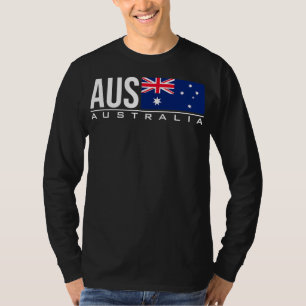 AUSTRALIA FLAGGA AUSTRALIAN LAND CODE AUS SPORTER T SHIRT