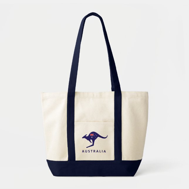AUSTRALIA FLAGGA KANGAROO BAG TYGKASSE (Framsidan)