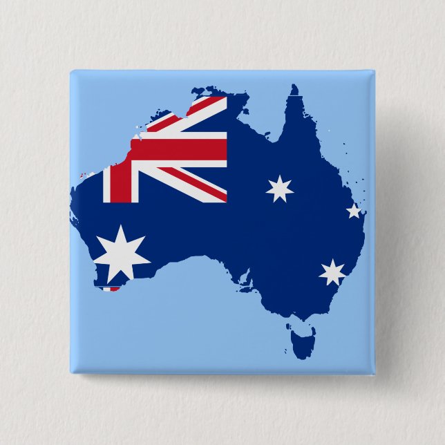 australia flagga karta knapp (Framsida)
