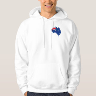 australia flagga karta sweatshirt