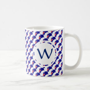 AUSTRALIA Flagga Patriotic Anpassningsbar Monogram Kaffemugg