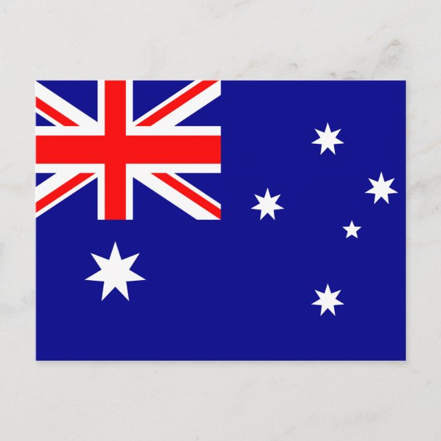 AUSTRALIA FLAGGA VYKORT (Framsida)