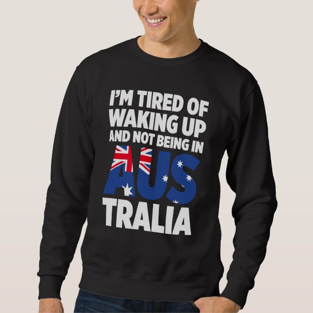 Australia For Proud Australian Aussie Australia Ro Lång Ärmad Tröja (Framsida)