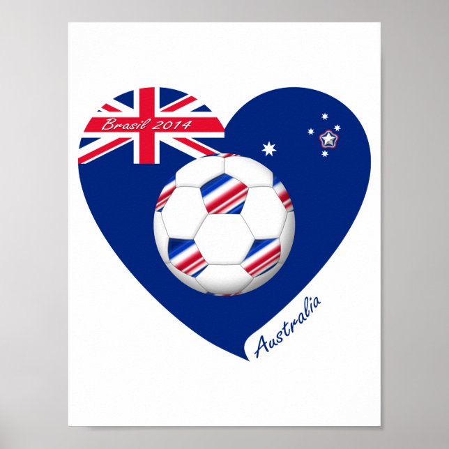 "AUSTRALIA"-fotbollsgruppen. Fútbol de Australia. Poster (Framsidan)