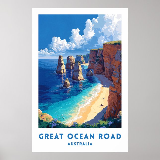 Australia Great Ocean Road Poster (Framsidan)