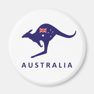 AUSTRALIA KANGAROO FLAGGA MAGNET