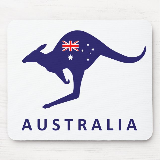AUSTRALIA KANGAROO FLAGGA MUSMATTA (Framsidan)