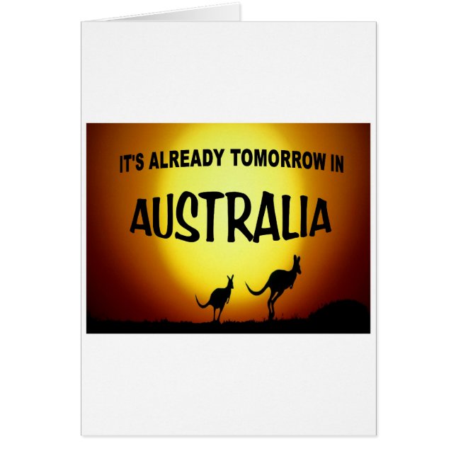 AUSTRALIA KANGAROOS.jpg Hälsningskort (Framsidan)