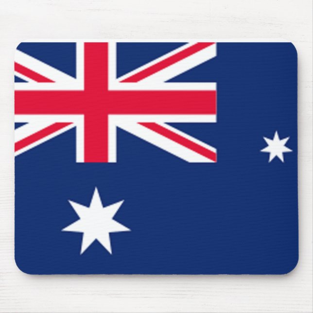 AUSTRALIA Karta Australian Aussie Flagga Gift Musmatta (Framsidan)