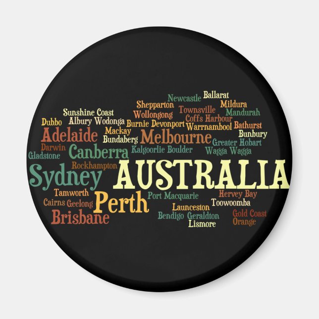 AUSTRALIA Magnet (Framsidan)