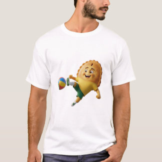 Australia Meat Pie Soccer Mascot T-Shirt - Group D