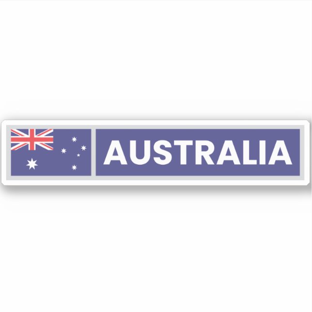 Australia National Flag Klistermärken (Framsida)