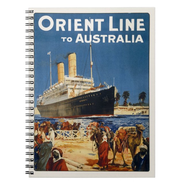 AUSTRALIA OCEAN LINER OTRANTO ANTECKNINGSBOK (Framsidan)